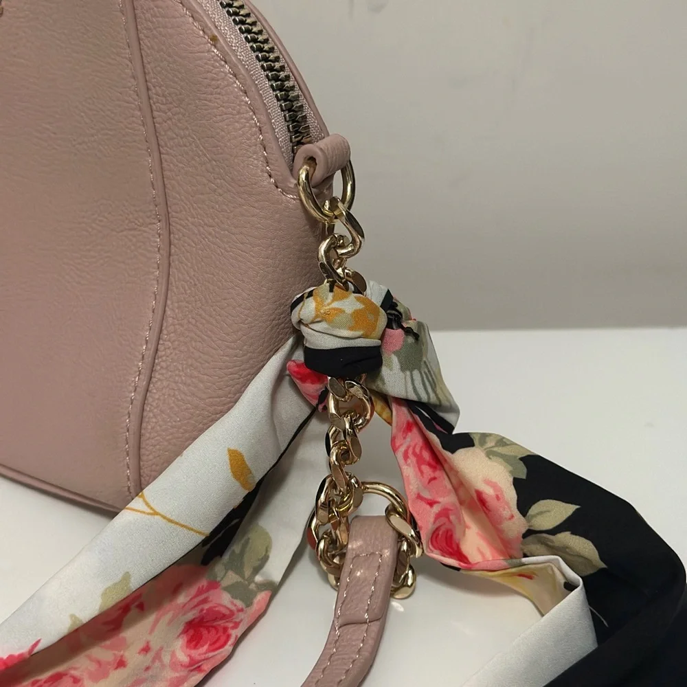 Betsey Johnson XO Anaya Crossbody with Scarf and Chain Strap Light Blue One Size